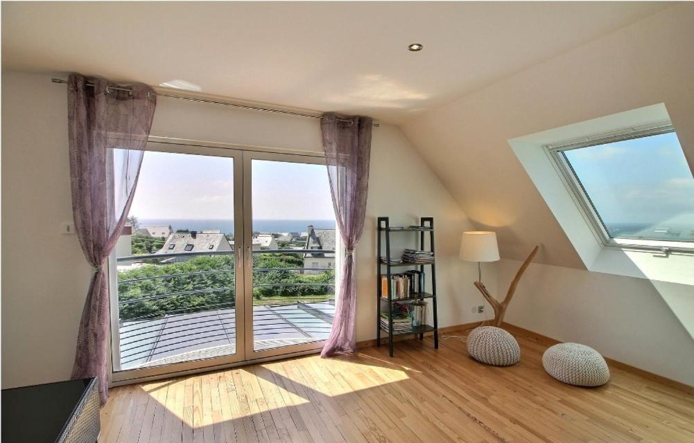 Maison proche du Phare de Trézien vue mer Plouarzel Extérieur photo